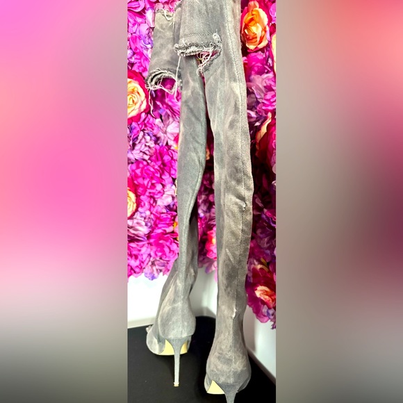 🔥 Thigh High Open Toe High Heel Boots!💋 These Are So Sexy And Amazing On!🩶 - Picture 3 of 5